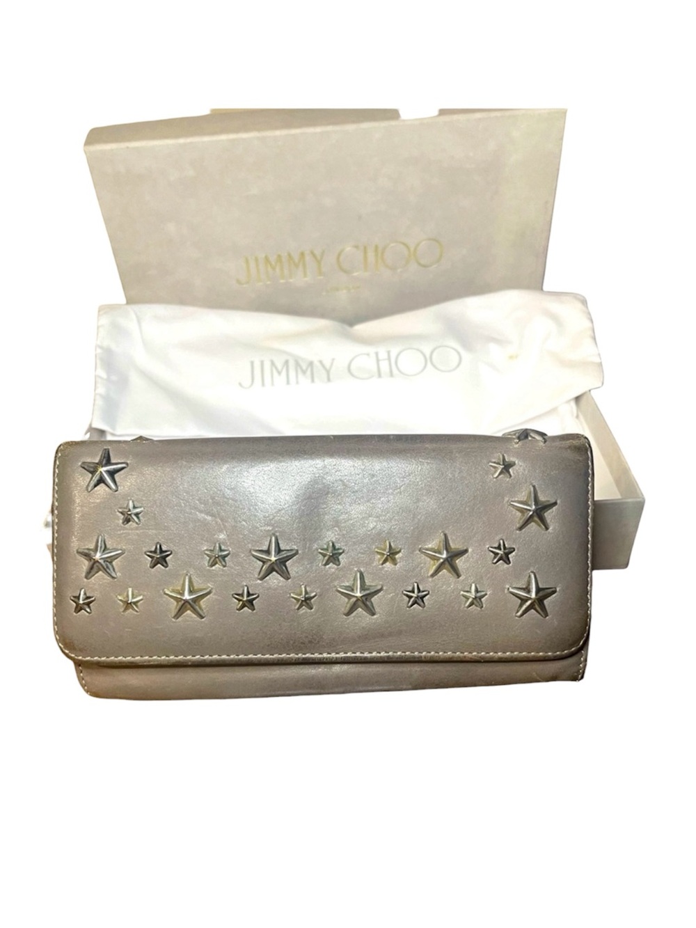 JIMMY CHOO STAR STUDDED WALLET